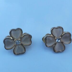 Exquisite passion flower clip on earrings